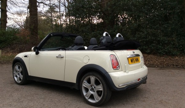 Debbie has chosen to take this home to Windsor – 2007 MINI Cooper Convertible in Pepper White