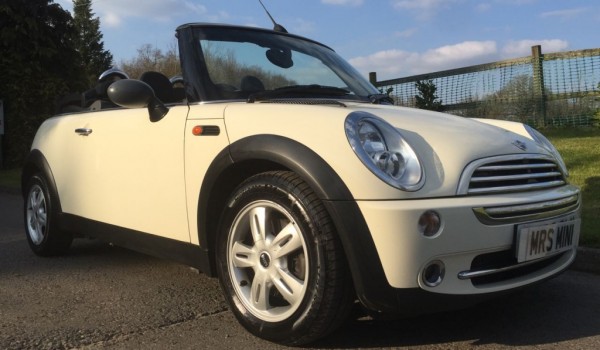 Alison has chosen this 2008 MINI One Convertible in Pepper White with Pepper Pack – VALUE