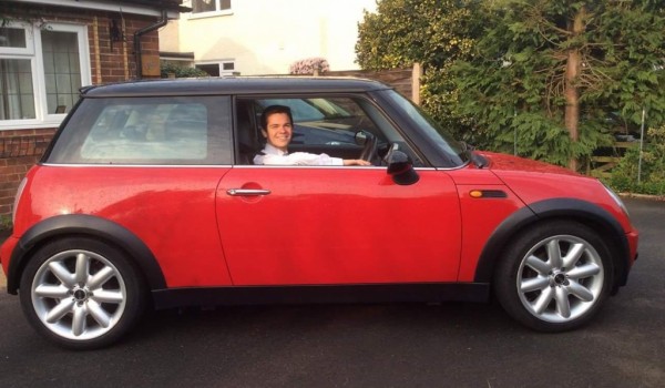 Too Late, “George”  is off to her new home soon…. With JOSH – enjoy your music you two !!!   2004 MINI Cooper With Chili Pack in Red with Low Miles