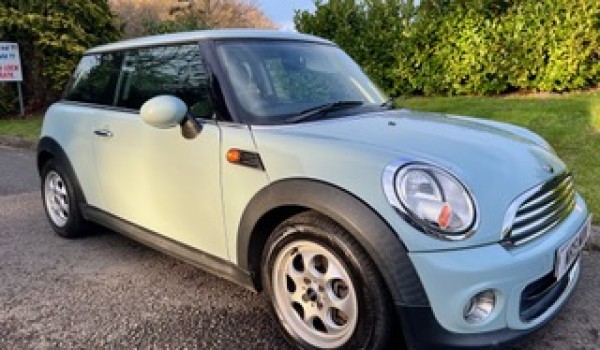 Hannah has chosen this 2012 MINI One in Ice Blue with Bluetooth, Heated Seats and Low Miles