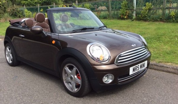 2009 MINI Cooper Convertible in Hot Chocolate with Chili Pack, Full Lounge Leather & so much more