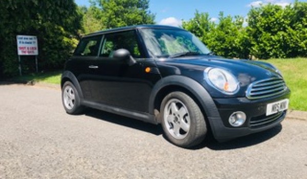 Deposit taken Kiaha has chosen this 2009 MINI One in Black with 1.4cc engine – ideal for young drivers & Kiaha passed her test in December – well done
