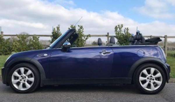 Chloe has chosen this 2005 Mini Cooper Convertible in Black Eyed Purple ...