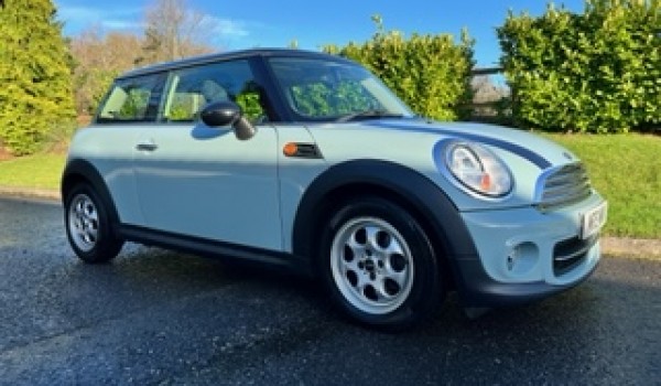 2013 MINI Cooper Automatic in Ice Blue with low miles & SAT NAV