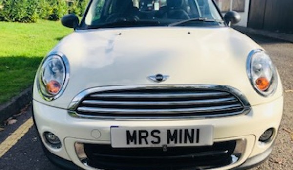 2012 / 62 MINI One with Pepper Pack in Pepper White & with Low Miles