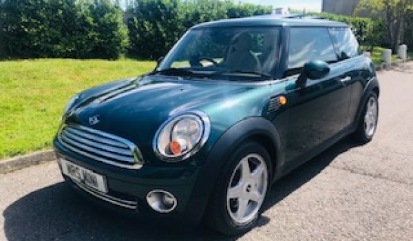 Susan Chose this 2009 Mini Cooper in British Racing Green with HUGE SPEC & Lots of Pack + Sunroof