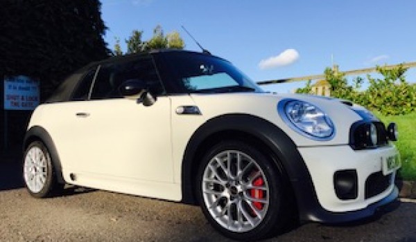 MY59JCW is a 2009 MINI JOHN COOPER WORKS Convertible in Pepper White – Just 19K miles