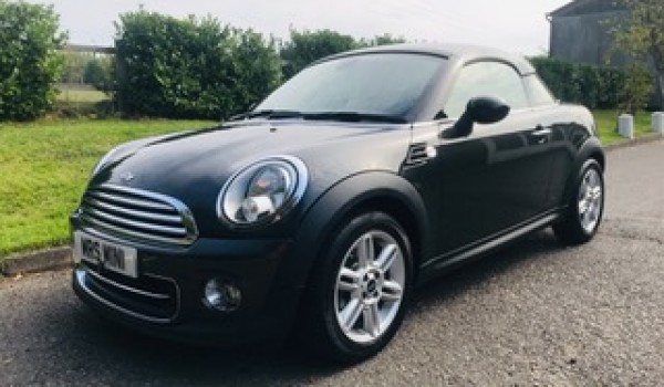 Tracey chose this 2014 / 64 MINI Coupe in Grey with Chili Pack & Low Miles