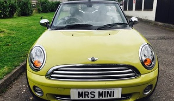 Andrew & Fiona have chosen this 2009 MINI Cooper Convertible with Chili Pack in Interchange Yellow with Heated Sports Seats & LOW MILES