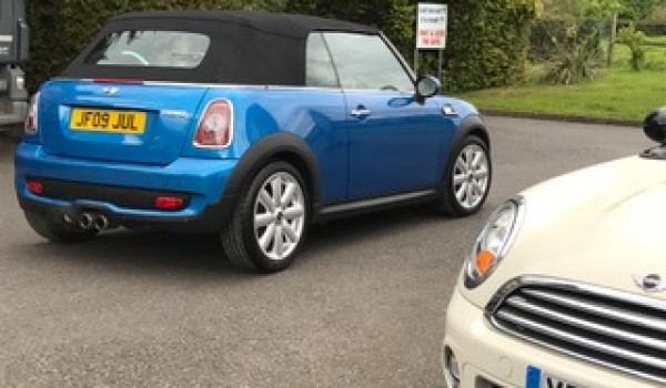 Paul has chosen this 2009 MINI Convertible Cooper S Laser Blue Metallic With Full MINI Service History