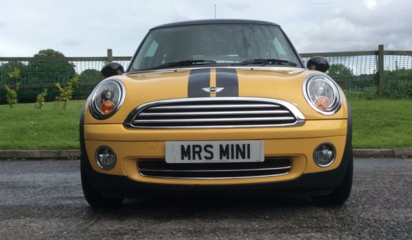 Rebecca is having this 2008 MINI COOPER in Mellow Yellow with CHILI PACK