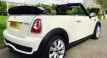 Sarah chose her this time around – 2011 MINI Cooper S Convertible in Pepper White with Black Hood