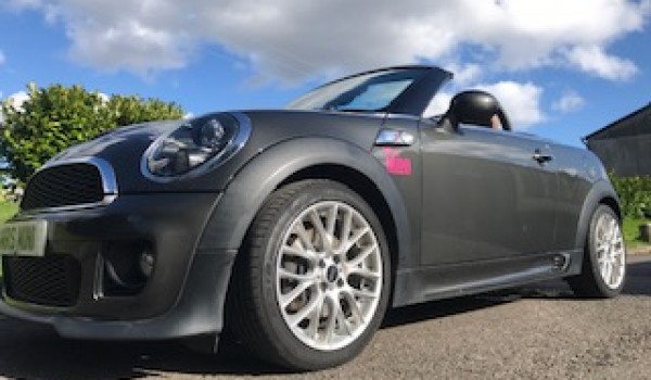 Maggie chose this 2012/61 Mini Cooper S Roadster with John Cooper Works Bodykit & High Spec