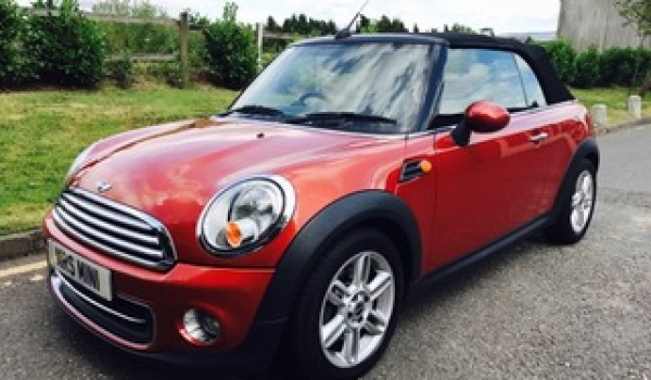 2010 MINI Cooper Convertible in Spice Orange with Low Miles 45K & Heated Half Leather Sports Seats