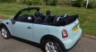 Louise chose this 2012 MINI One Convertible in Ice Blue with Low Miles 36K & Service History