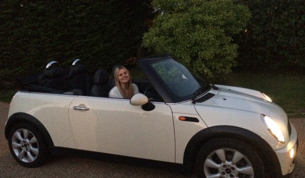 Polly asked us to find her a MINI Cooper Convertible in Pepper White