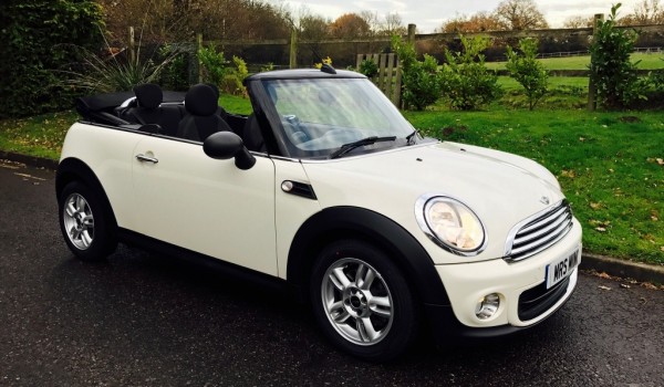 Deposit Taken on this 2012 MINI One Convertible Pepper White With Low Miles & Heated Seats