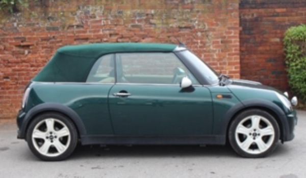 Jan has chosen this 2004 MINI Cooper Convertible in British Racing Green with Full Leather Sports Seats