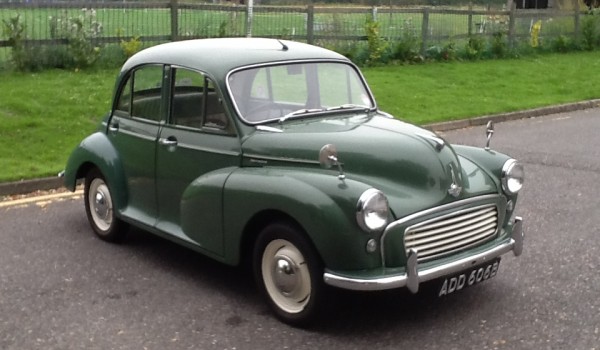 “”HETTIE”” a much loved 1964 Morris MINOR has gone to live in Brighton – She has her own stable to keep her dry and warm!