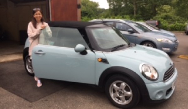 Rachel has chosen to have this 2011 MINI One Convertible 1.6 Ice Blue With Full MINI Service History