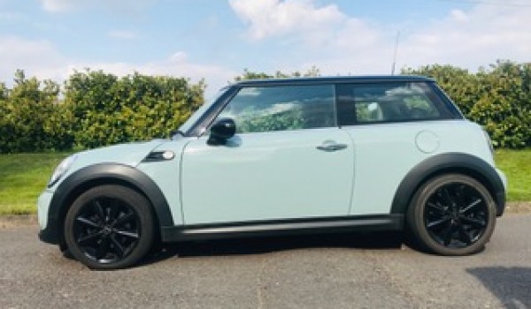 2012 Mini Cooper in Ice Blue with Chili Pack Service History & Low Miles