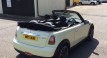 TINKERBELLE  who has gone to live with Deborah –  2010 MINI Cooper Convertible in Pepper White with Chili Pakc & Half White Leather Sports Seats