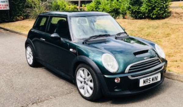 John has chosen this 2003 / 53 MINI Cooper S with Chili Pack & Sunroof in British Racing Green Just 33K Miles