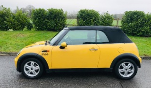 Sue has chosen this 2007/57 Mini Cooper Convertible AUTOMATIC in Mellow Yellow with Pepper Pack