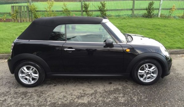 Claire is going to be taking this MINI home soon 2011 / 61 MINI One Convertible In Midnight Black with Half Leather Heated Seats