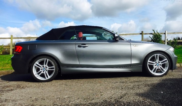 Melissa chose this 2011BMW 1 Series 2.0 120d M Sport Convertible with Full Red Leather Interior