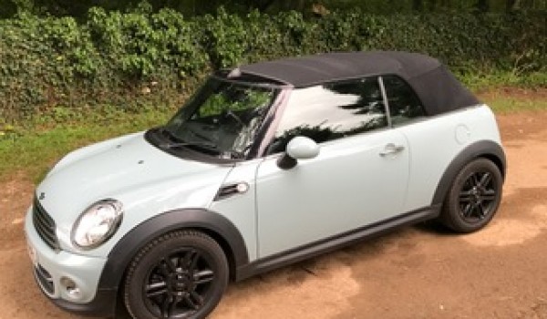 2013/63 MINI Cooper Convertible in Ice Blue with Heated Sports Seats, Chili Pack & More