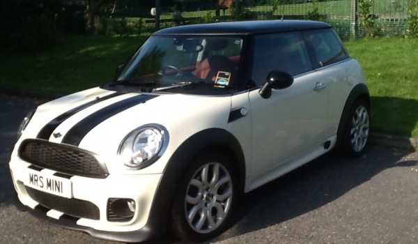 Gabrielle is taking this MINI to Welsh Wales to live with her….   2010 / 60 MINI COOPER 1.6 with Full John Cooper Works Bodykit & Full LOUNGE Leather Sports Seats