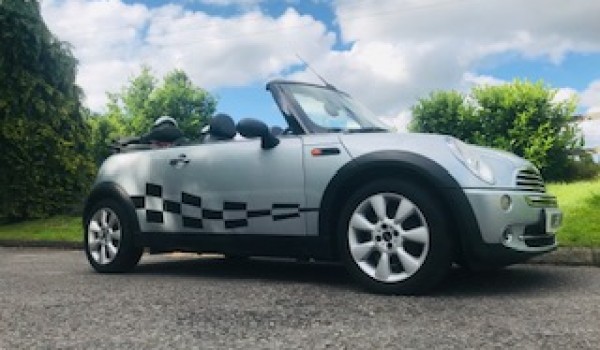 Off to the Isle of White for this 2004/54 MINI One Convertible in Pure Silver with Half Leather Sports Seats in GREAT CONDITION FOR HER AGE