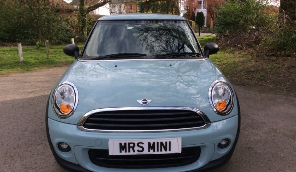 AJ’s sister is going to be enjoying this 2012 MINI FIRST – in ICE BLUE with Low Miles 24K