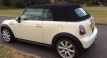 The very glamorous Irene chose this 2009 MINI Cooper Convertible in Pepper White with low miles 35K & Half White Leather Interior