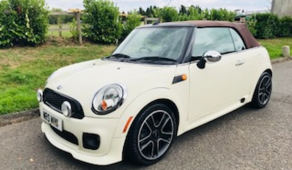 2009 MINI Cooper Convertible in Pepper White with HUGE SPEC