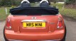 Hannah is going to take this MINI to Somerset to live…. we’ve been calling her Marmalade…  2006 MINI Cooper Convertible in Orange with Full Leather Heated Seats