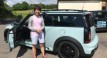 Gloria has chosen this 2012 MINI Cooper Clubman Automatic 1.6 Ice Blue With A John Cooper Works Bodykit