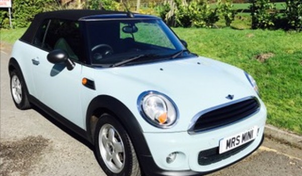 Rachel has chosen to have this 2011 MINI One Convertible 1.6 Ice Blue With Full MINI Service History