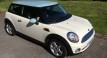 2009 MINI One in Pepper White with Ice Blue Roof Pepper Pack & Half White Leather Sports Seats