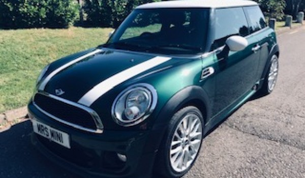 Laura chose this as her 2nd MINI from us – its a 2012 MINI Cooper In British Racing Green with John Cooper Works Aerokit & Low Miles