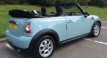 Jo is having Chelsea – 2012 MINI One Convertible in Ice Blue with Low miles & called Chelsea