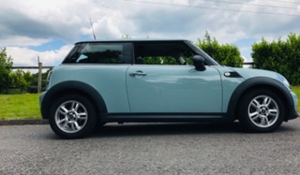 Liv has chosen this 2013 MINI One in Ice Blue with Pepper Pack & Service History