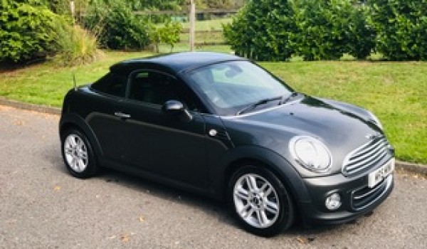 Tracey chose this 2014 / 64 MINI Coupe in Grey with Chili Pack & Low Miles