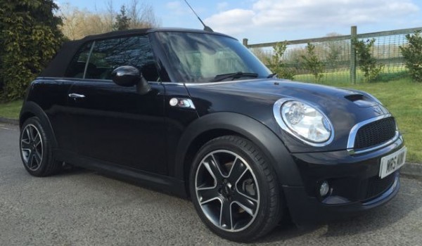 William collecting on behalf of his beautiful wife….2009 MINI Cooper S Convertible in Midnight Black with Heated Full Leather Sports Seats, Bluetooth & More