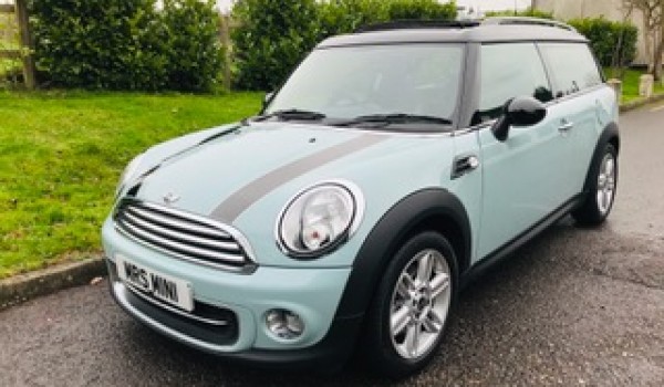 Gemma has chosen this 2012 Mini Cooper CLUBMAN AUTOMATIC in Ice Blue with HUGE SPEC SUNROOF & Just 1 lady owner from new