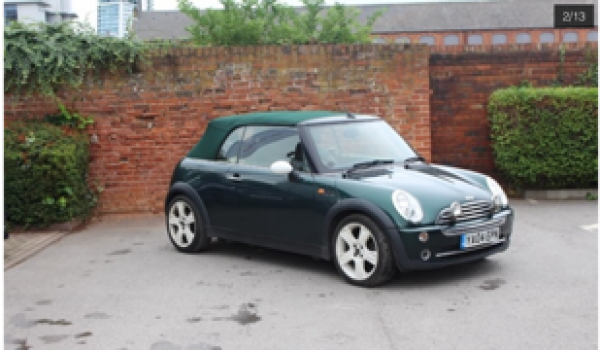 Jan has chosen this 2004 MINI Cooper Convertible in British Racing Green with Full Leather Sports Seats